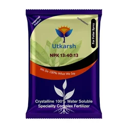 Utkarsh NPK (13 : 40 : 13) (Speciality Crystalline 100% Water Soluble Complex Fertilizer) Increase Flowering | 900 gm(Pack-1 x 900 gm)