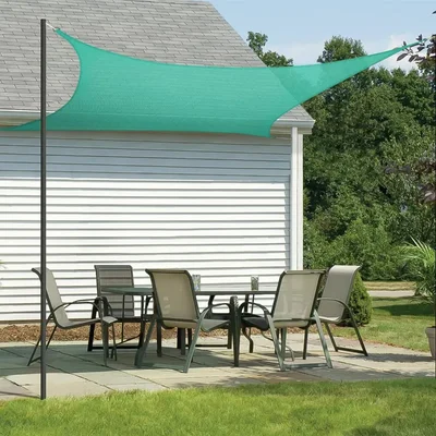 HIPPO 9.5 x 20 Feet (Pack of 2) Shade Sail Sun Shade 85% UV Block for Garden, Canopy Shade, Outdoor Patio, Balcony Tent(Color-Green)