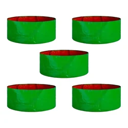 Siddhi 250 GSM, 21 inch x 6 inch HDPE, Round Shape, Reusable Grow Bag | Suitable for Nursery and Garden(Pack-5 pieces)