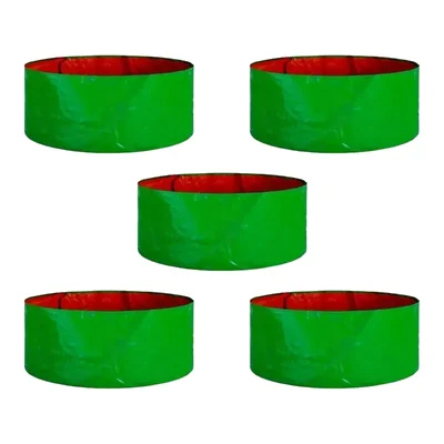 Siddhi 250 GSM, 21 inch x 6 inch HDPE, Round Shape, Reusable Grow Bag | Suitable for Nursery and Garden(Pack-5 pieces)