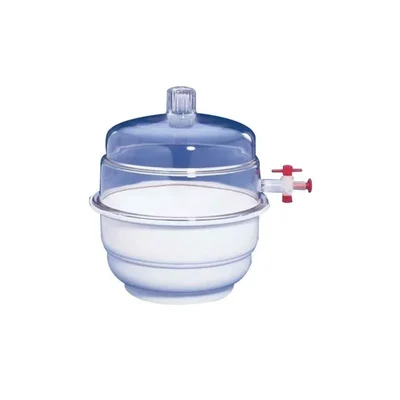 Labgo Polypropylene Polycarbonate Vacuum Desiccator Moisture Free Sample Storage Clear Dome Lid