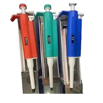 BEXCO 3 Pcs Multi-Color Variable Volume Micropipette Set