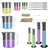 Bello Pack of 15- Polypropylene Measuring Jugs Set, Graduated Beaker & Cylinder, Plastic Dropper with Cleaning Brush