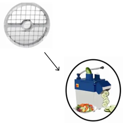 10 mm and 20 mm Square Blade Set For 1 HP Copper Motor Winding Vegetable Cutter Machine