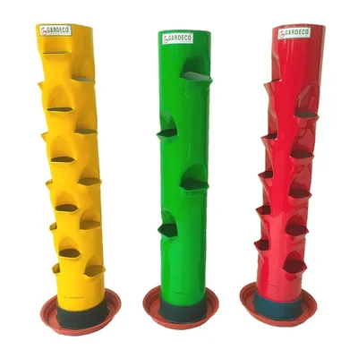 Gardeco Vegetable Towers for Home Vegetable Gardening (5, 8 & 10 Plants)