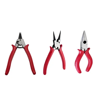 Venus Plier's Set - Long Nose Plier (150 mm/6"), Circlip Plier (175 mm/7")(Internal Straight), Circlip Plier (175 mm/7")(External Straight)