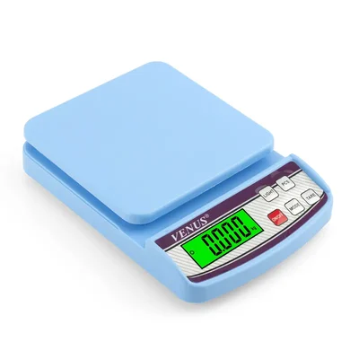 Venus 10 kg Digital Kitchen Weighing Scale with 145 x 145 mm Platform Size, 2 Year Warranty and Batteries Included