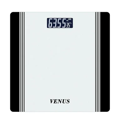 Venus (EPS-1199) 180 kg Electronic Digital Personal Bathroom Weight Machine for Body, 24 Months Warranty, Black