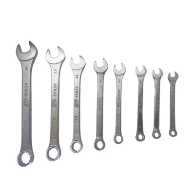 Venus Combination Spanners Set 8 Pcs : 8, 9, 10, 12, 13, 14, 17, 19mm (VMC-8pcs)(C-14)