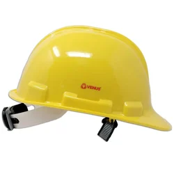 VENUS H-2000 Series ISI Certified Non Vent Safety Helmet, Easy fit Ratchet with Adjustable Chin Strap,Yellow color, 20861601