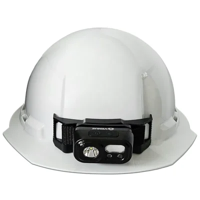 Venus H-5000 Safety Helmet with LED Headlamp, Easy Fit Ratchet with Adjustable Chin Strap