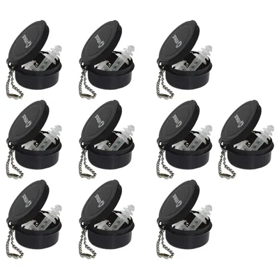 Venus Pack of 10 Pairs N-303 ISI Approved Reusable Noise Reduction Earplugs, Transparent Earplugs, 120611401
