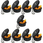 Venus Pack of 10 Pairs N-303 ISI Approved Reusable Noise Reduction Earplugs, Orange color, 26105