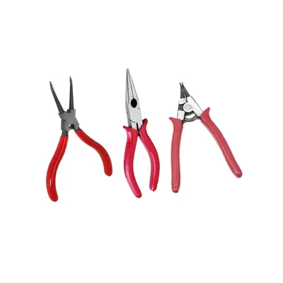 Venus Plier's Set - Long Nose Plier (150 mm/6"), Circlip Plier (225 mm/9")(Internal Straight), Circlip Plier (225 mm/9")(External Straight)