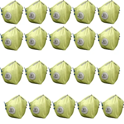 VENUS  V-410 V FFP1S ISI Certified, Respirator With Stay Cool Exhalation Valve for Easy Breathing, 110497601(Pack-20 Pcs )