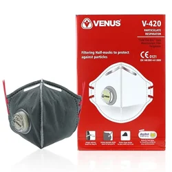 VENUS Pack of 150 V-420V FFP2 ISI Certified, respirator with Stay Cool exhalation valve for easy breathing, 110497201