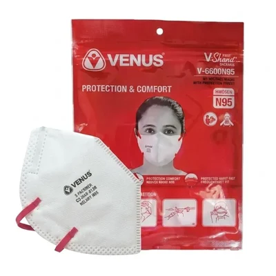 VENUS V-4400 NIOSH Certified N95 Mask, Headloop Mask, 24771(Pack-10)