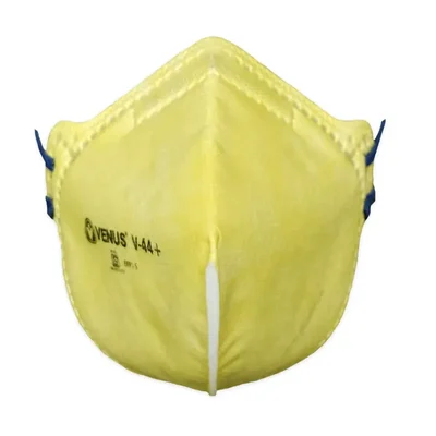 Venus Pack of 500 V-44+ Industrial Dust Mask, Yellow Color, Headloop, ISI Approved, 110498001(Pack-50 Pcs )