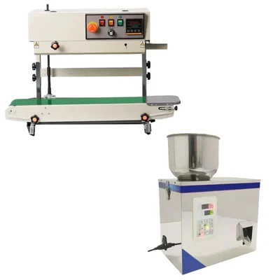 Combo of MS Vertical Band Sealer and SS Granule Filler Machine
