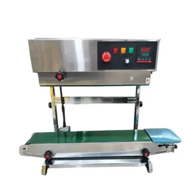 Mahalaxmi Stainless Steel Continuous Vertical Band Sealer Machine With Manual Stand (Economy Model)