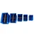 Avsar FPO Bins 5 to 45 with Verticle & Horizontal Partition, Blue Colour - Pack of 5 pcs - (1 pc each Size)
