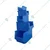 Avsar FPO Bins 5 to 45 with Verticle & Horizontal Partition, Blue Colour - Pack of 5 pcs - (1 pc each Size)
