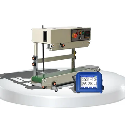 COMBO of Heavy Duty MS Vertical FR-900 Band Sealer with Ink Coding Printer & Free Accessories