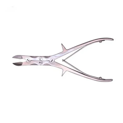 SS 8 inch Bone Cutter Orthopedic Rongeur Straight Single Action Cutter | Medical Surgical Instrument for Veterinary Use