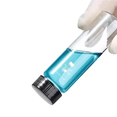 SBT 30pcs Clear Glass Vials Culture 50ml Tubes with PE Stopper, Leak-Proof Bottles for Oils, Liquids, Pills