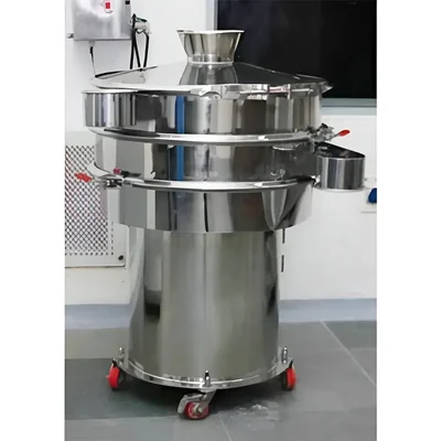 Tools Buying 0.5HP Vibro Sifter Machine 24 Inch Screen, Stainless Steel Body With 100 to 150 Kg/hr Capacity