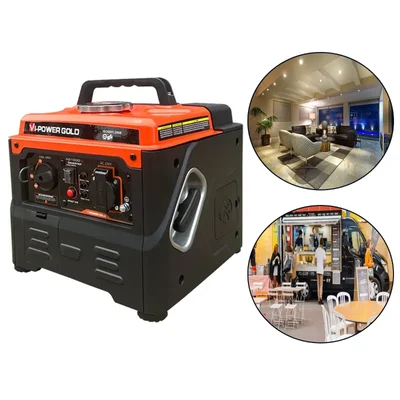 Vi Power Gold 1 KVA Single Phase Silent Inverter Generator With 3.2 L Fuel Tank Capacity (AG1500IO)