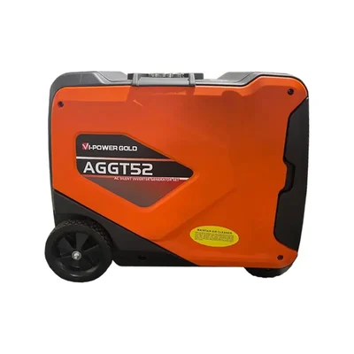 Vi Power Gold 5.5 KVA Orange & Black Single Phase Silent Inverter Generator With 10 Liters Tank Capacity (AGGT52)