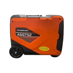 Vi Power Gold 5.5 KVA Orange & Black Single Phase Silent Inverter Generator With 10 Liters Tank Capacity (AGGT52)