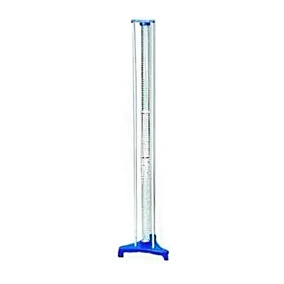 RL PHY/146 Viscosity Apparatus 1 Meter Tube of 35mm Dia to Fit in Metal Stand Provided With Graduated Acrylic Tube