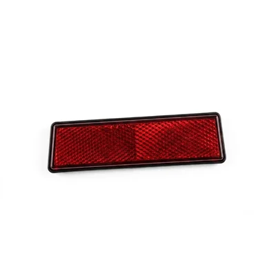 Premium Quality High-Visibility Red Rectangle Reflector for Vehicle Rear Bumper Safety and Universal Trailer Mounting (2 pc)