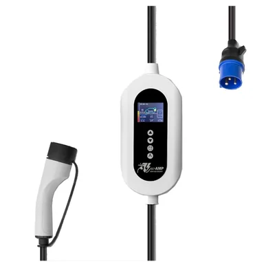 VOLT AMP HyperCharge 7.2kW Portable EV Charger 32A Single Phase with LCD, 5m Cable & Socket Box – 1 Year Warranty