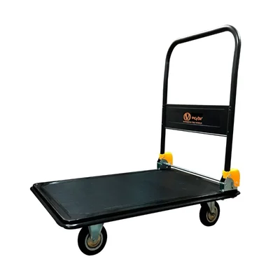 VOLTZ VZ-VHT 150 kg Steel Platform Trolley With 360 Degree Swivel Wheels And Rubber Bumper For Safety
