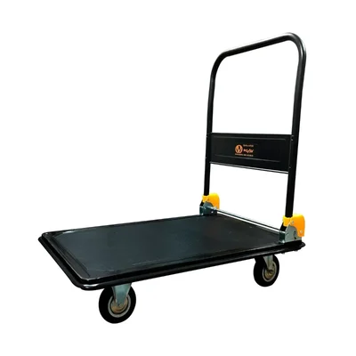 VOLTZ VZ-VHT 300 kg Steel Platform Trolley With 360 Degree Swivel Wheels And Rubber Bumper For Safety