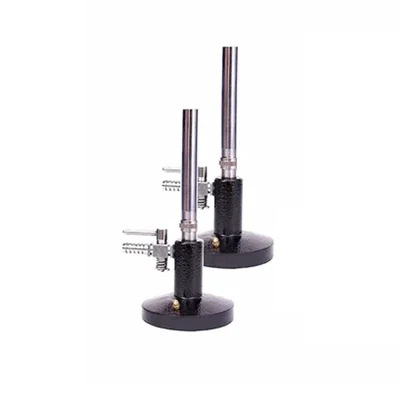 SBT Instruments 2pcs Bunsen Burner with Stop Cock and Brass Pipe for Lab