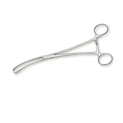 ConXport Vulsellum Forceps, Curved 10 Inch Stainless Steel, Toothed Tip Gynecologic Surgical Tool