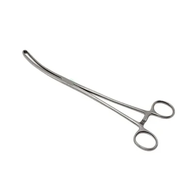 ConXport Vulsellum Forceps, Curved 8 Inch Stainless Steel, Toothed Jaws for Gynecological Procedures