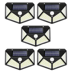 Gramstrong Waterproof LED Bright Outdoor Solar Lights with Motion Sensor Wireless Lights for Home (Pack of 5)
