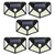 Gramstrong Waterproof LED Bright Outdoor Solar Lights with Motion Sensor Wireless Lights for Home (Pack of 5)