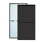 WAAREE 365 Watt All Black & Blue Mono PERC Solar Panel High-Efficiency Panel for Rooftop, Balcony, Home & Commercial Use