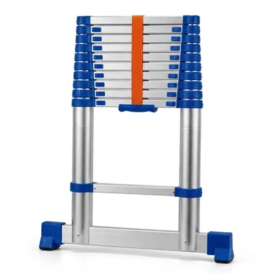 Wadfow WLD5H10 10 Steps Aluminium Telescopic Ladder, 150 kg Load Capacity