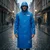 Wadfow WRC20XL 120 cm PVC Hooded Reflective Raincoat, Waterproof Kapote with Adjustable Hat Cord