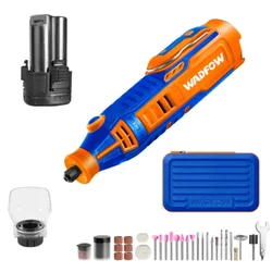 Wadfow 12V Li-ion Cordless Mini Grinder With Battery & 100 Pcs Accessories, 32000 RPM (WRY1M121)