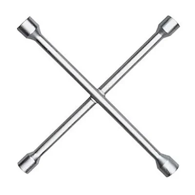 Wadfow 14 Inch Steel Cross Rim Wrench of 17, 19, 21 & 23mm (WTH8314)