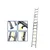 Wadfow WLD8H16 8 x 2 Steps Aluminium Wall Support Extension Ladder, 150 kg Load Capacity