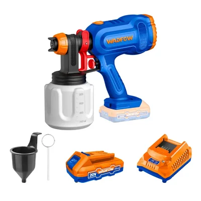 Wadfow 20V 800 ml Cordless Spray Gun With Battery, Charger & Accessories (WSU30662)